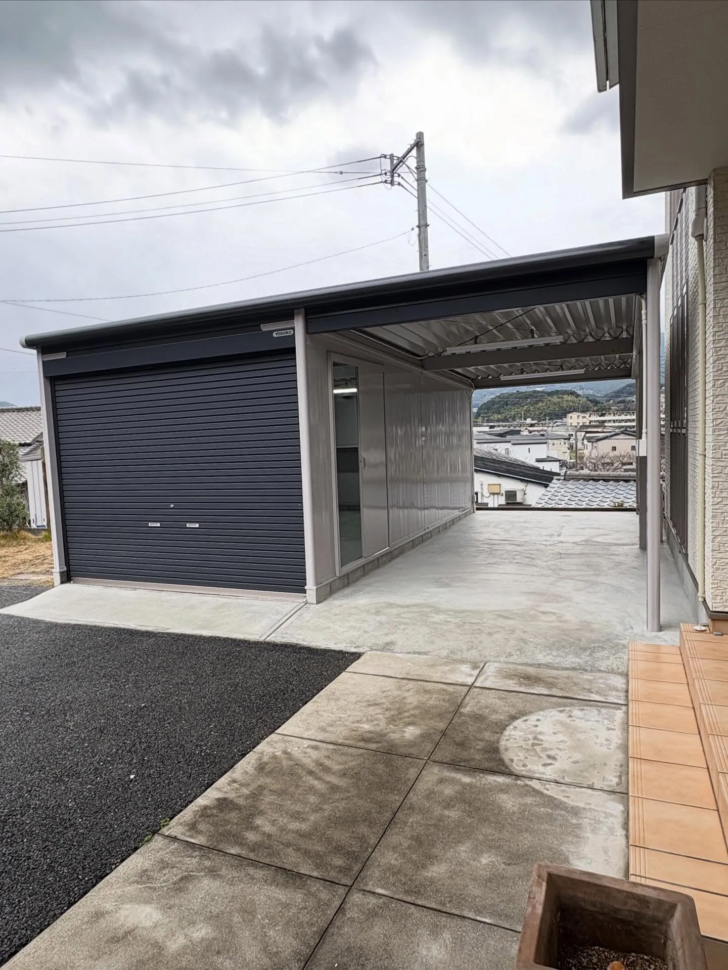 早良区K様邸にてガレージ・カーポート新設工事を行いました⛑️...