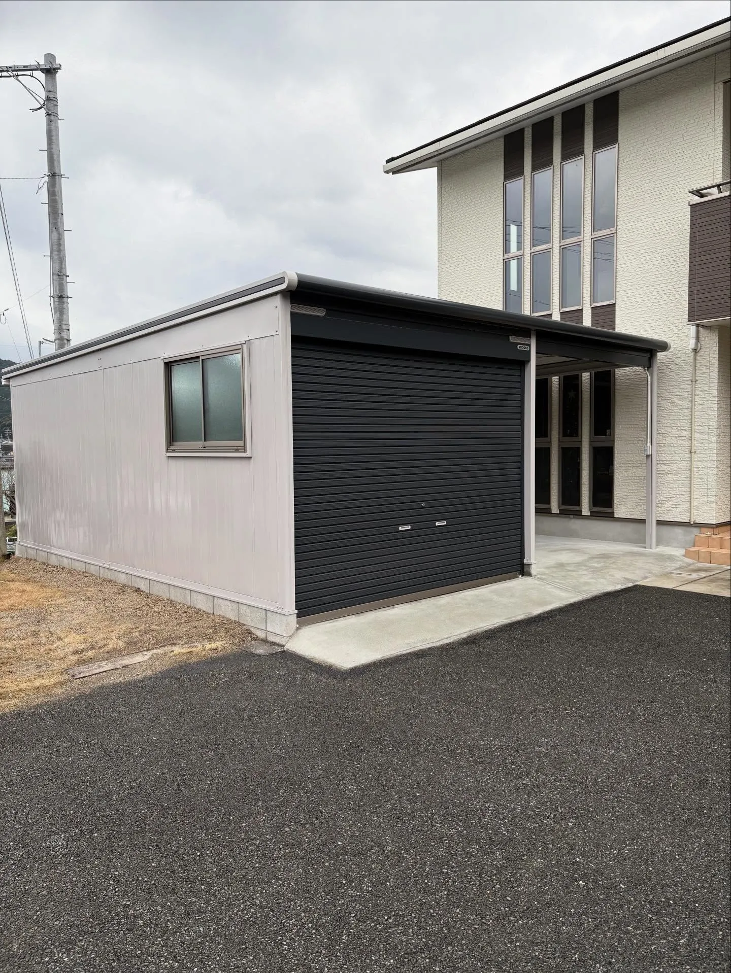 早良区K様邸にてガレージ・カーポート新設工事を行いました⛑️...