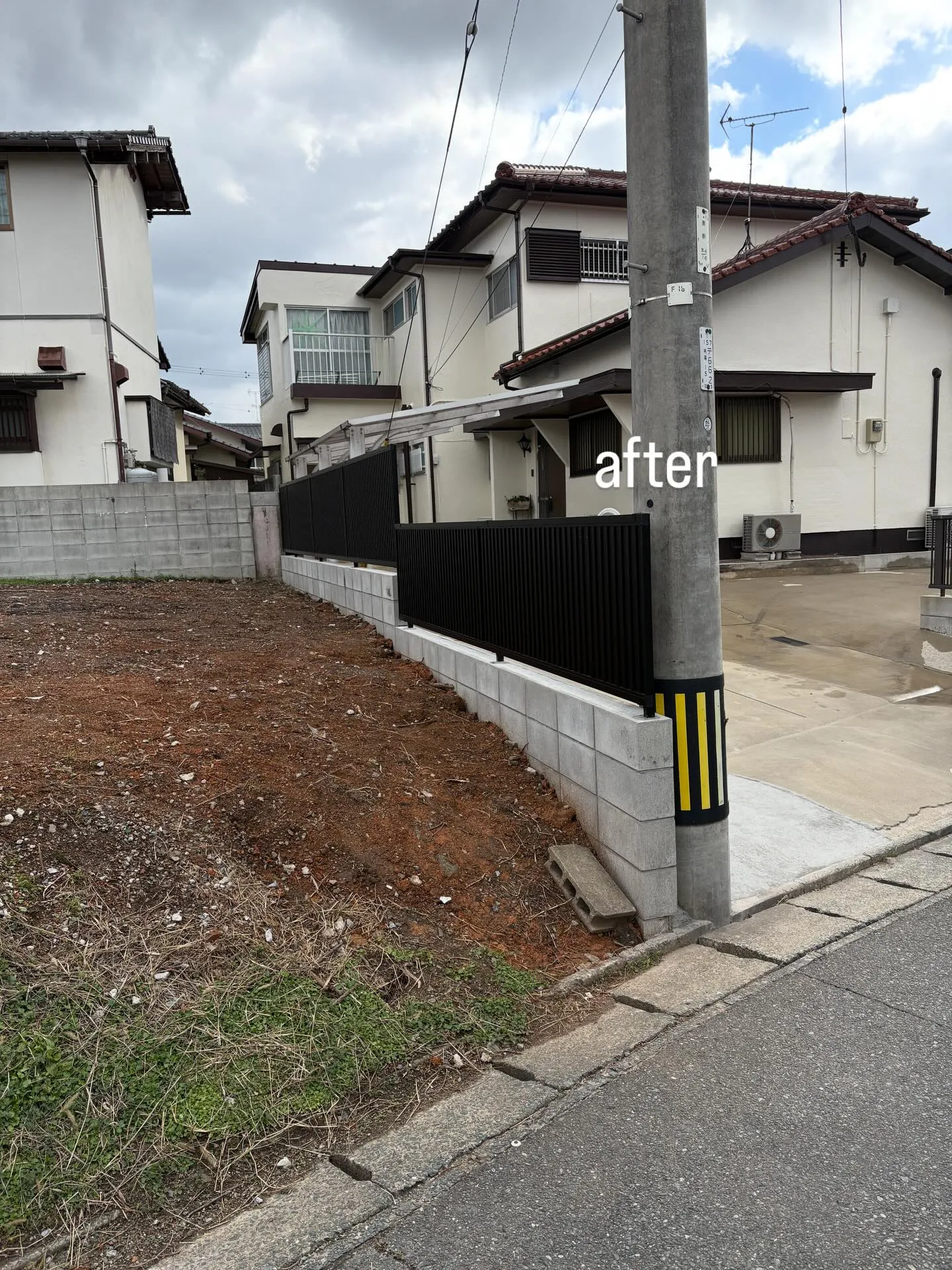 粕屋町のT様邸にて、外塀工事を行いました🏠。