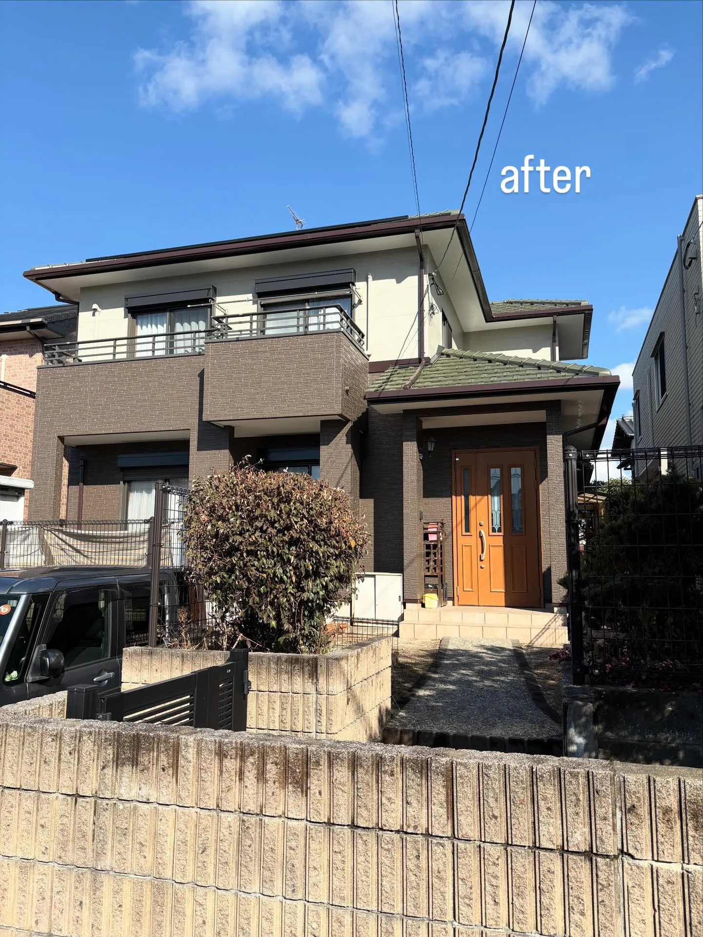 粕屋町のM様邸で外壁塗装工事を完了しました✨年末年始をまたい...