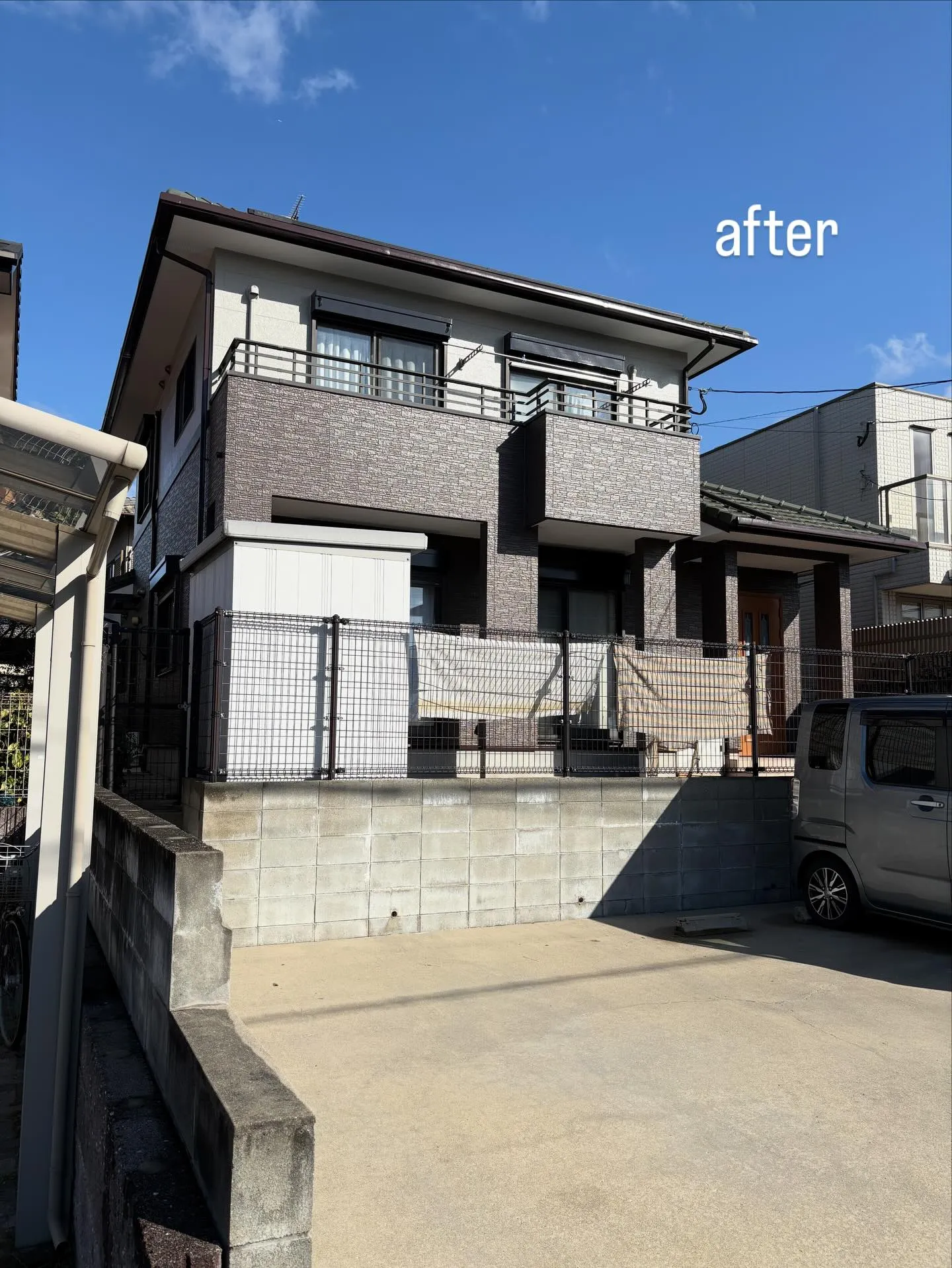 粕屋町のM様邸で外壁塗装工事を完了しました✨年末年始をまたい...