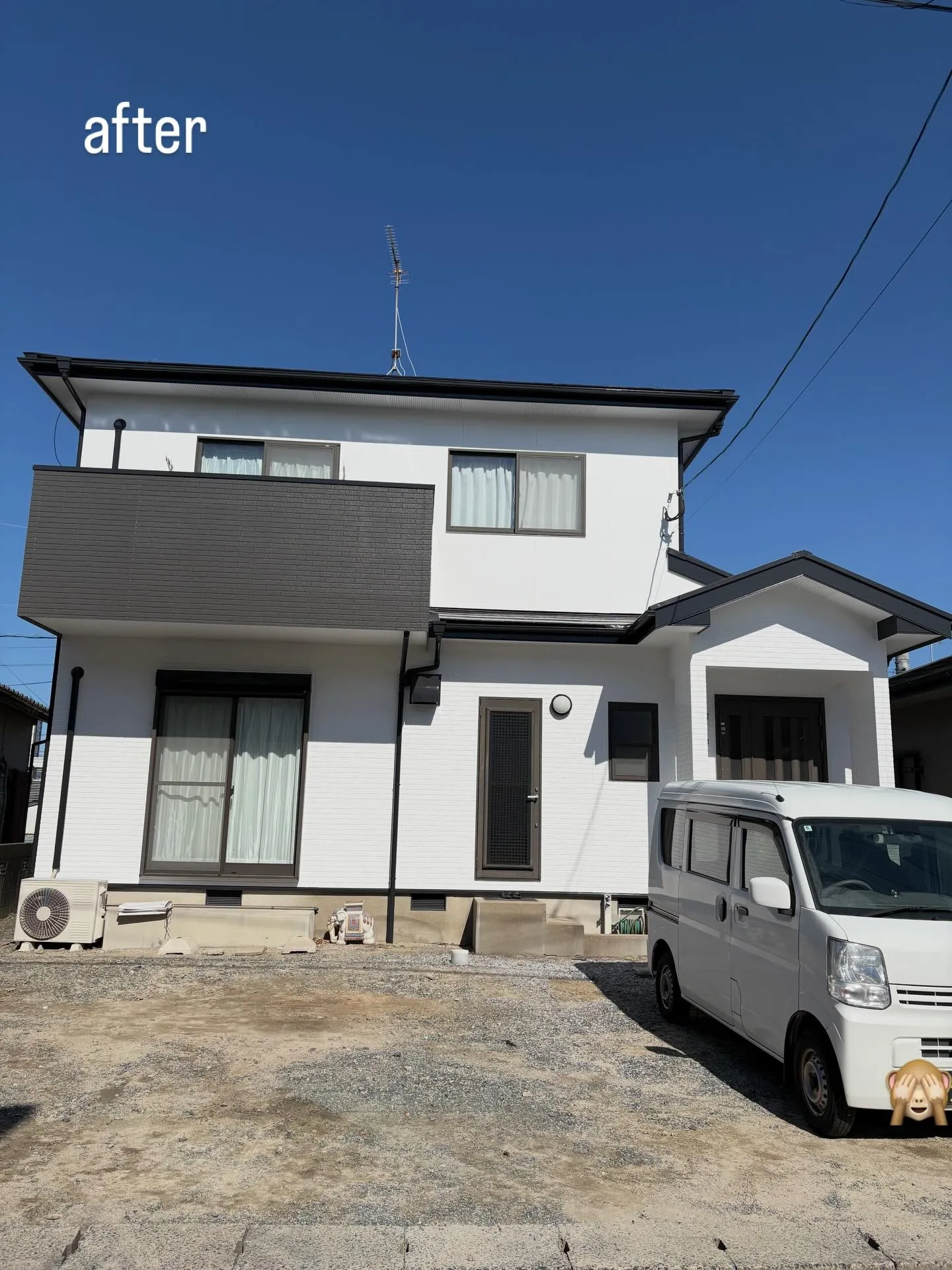 粕屋町のO様邸で、外壁と屋根の塗装工事を無事完了しました✨築...