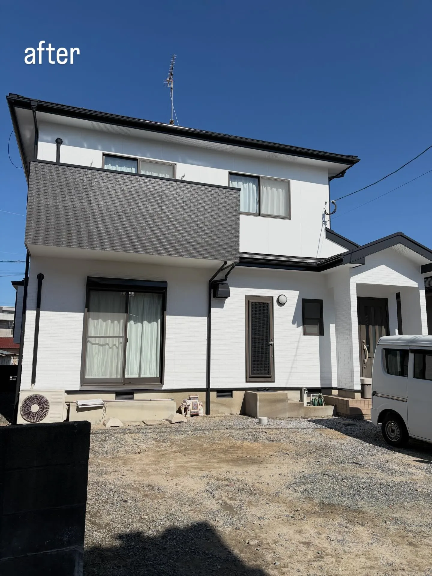 粕屋町のO様邸で、外壁と屋根の塗装工事を無事完了しました✨築...