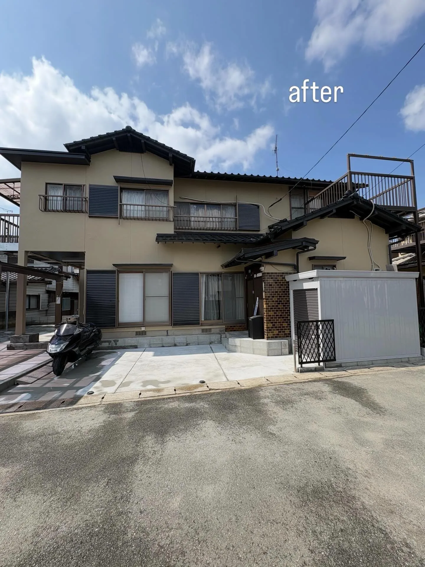 粕屋町 T様邸にて外壁塗装工事・外構工事を施工させていただき...