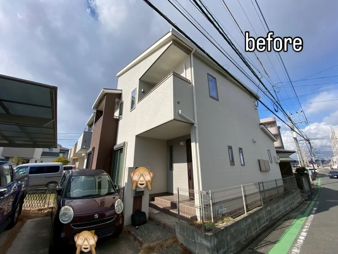 福岡の粕屋町で、M様邸の外壁と屋根の塗装工事を担当させていた...